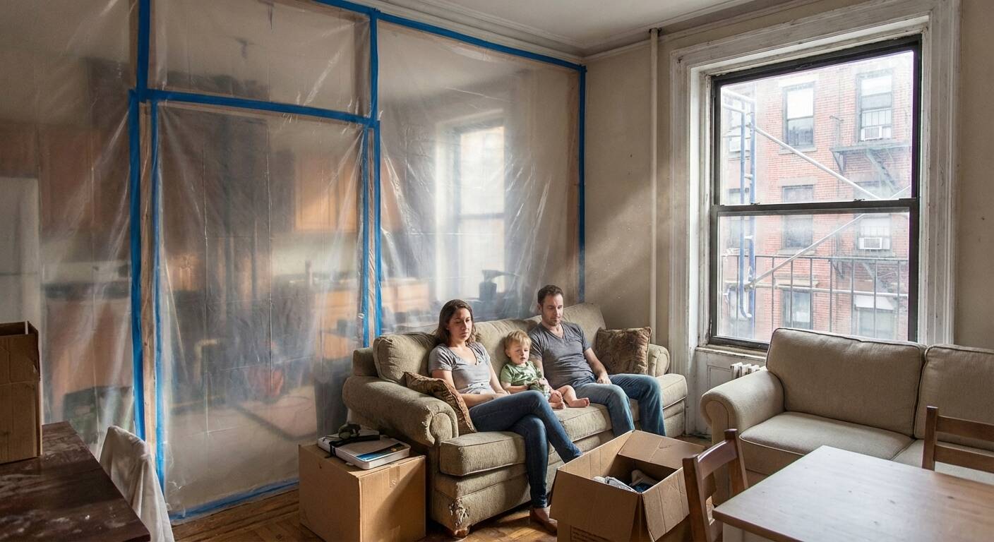 Living at home during a major NYC renovation with construction in progress